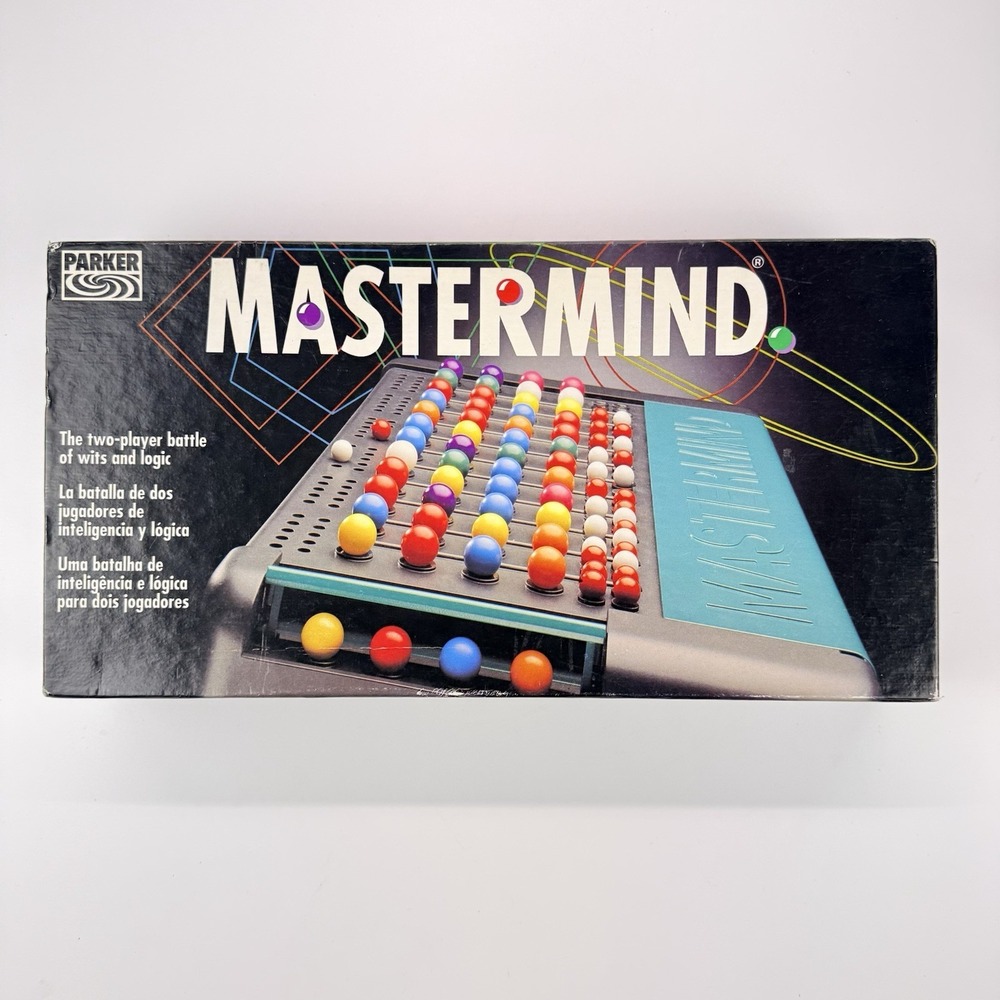 Vintage 1994 Mastermind Game Parker Complete Board Game - Counted